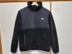 DEUSフリースジャケット ブラック/グレー