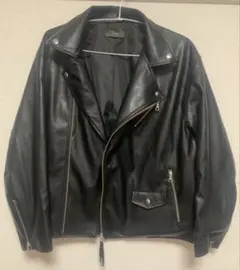 【CLEL】合皮 2wayライダースジャケットL