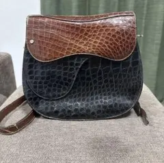 希少 GUCCIグッチ リアルクロコバッグ マットブラック - メルカリ