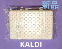 新品★ カルディKALDI トランク缶サマー　2025ホワイト×ゴールド