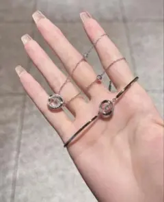UMI UMI クリスタルネックレスとブレスレットセット