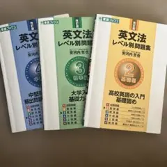 英文法 レベル別問題集 2 3 4セット