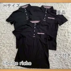 【古着】美品 未使用 タグ付き メンズ ポロシャツ Mサイズ ブラック