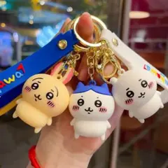 激可愛い ちいかわキーホルダー ト3個セット☆ レア♥期間限定♥ちいかわバント付