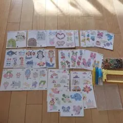 アクアビーズ　図案　まとめ売り