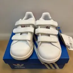 adidas Stan Smith ベルクロシューズ ホワイトピンク