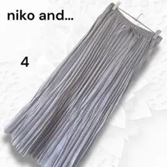 nikoand… ニコアンド 【4】 ロング プリーツスカート グレー
