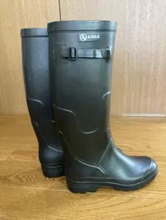 AIGLE ブラック 長靴 バックル付き