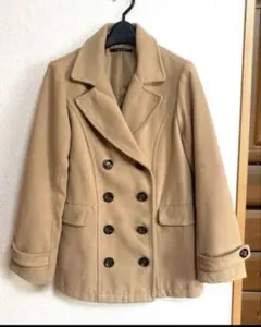 INGNI ベージュダブルブレスト　ピーコート　ハーフコート