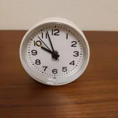 無印良品 アナログ目覚まし時計 ホワイト