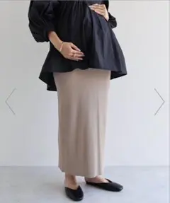 andme セルフカットリブタイトスカート Mサイズ