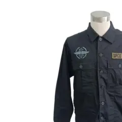 SURPLUS 綿混 長袖 オーバーシャツ ミリタリー メンズ オールシーズン