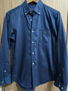 極美品！大人向け深みあるブルーカラー！CBチェックあり　長袖シャツ