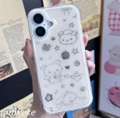 コリラックマ スマホケース iPhone15 ウィッシュコア 平成女児