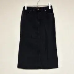 Dazy（シーイン） デニムロングスカート カジュアル 大きめ ブラック XL