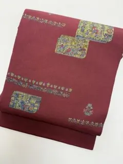 こ*う様 ◎最終値下げ！龍村美術織物 作り名古屋帯 唐花雙鳥長斑錦文　金銀糸　正 こ*う様 ◎最終値下げ！龍村美術織物 作り名古屋帯 唐花雙鳥長斑錦文