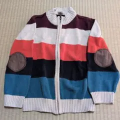 GYMBREE マルチカラー ジップアップセーター 110