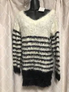 ２２３　LIP SERVICE ストライプファーニット　☆☆