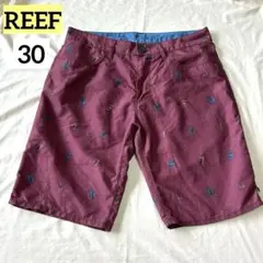 REEFショートパンツ メンズ　サイズ30 バーガンディ　ウエスト81.5のサムネイル