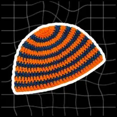 ハンドメイド ビーニー ニット帽 毛糸 クロッシェハット かぎ針編み