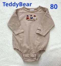 【タイムセール】TeddyBear 長袖ロンパース くま　テディベア