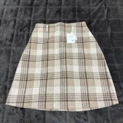 チェック柄タイトスカート M