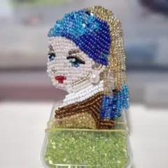 ハンドメイドビーズ ブローチ