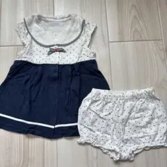 bebe【70-80cm】セーラー襟ワンピースセットのサムネイル