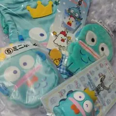 【ハンギョドン 】巾着　ポーチ　キーホルダー色々５点セット　サンリオ　くじ