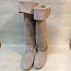 スウェード　2WAＹ仕様ニーハイブーツ 23cm 本革