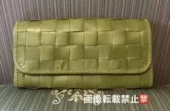 zucchero filato ズッケロ 本革 長財布 カウレザー グリーンのサムネイル