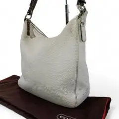 美品 正規品 コーチ COACH ワンショルダーバッグ 白 レザー ホワイト