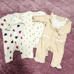 西松屋 ロンパース 60-70cm ３枚セット