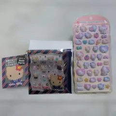 【国内正規品】ハローキティ コットンパフィーシール プチパーツシール セット