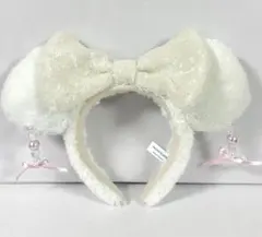 ディズニーランド ホワイトリボン付きカチューシャ