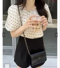 新品タグ付きGRL ハイウエストタックショートパンツat1647