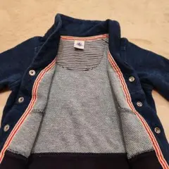 ❣️【60m】プチバトー 長袖 ジャケット やわらか デニム 男の子 女の子