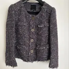 ツイードジャケット 卒業式 フォーマル 紺 カジュアル