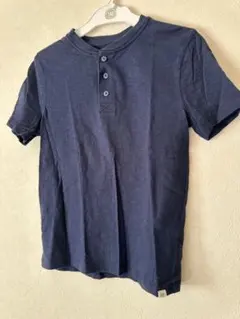 GAP ネイビー ボタン付き Tシャツ 140サイズ
