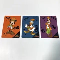 ディズニーストア　じゃんけんカード　ミッキー　ドナルド　グーフィー　ハロウィン