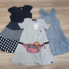 女の子半袖ワンピース 、トップスセット