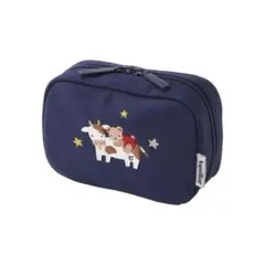 【新品未使用】familiar クマ刺繍 ネイビー 星座ポーチ　おうし座