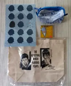 黒子のバスケ　青峰大輝　クリアファイル　ラメアクキー　バッグ　スウェットポーチ