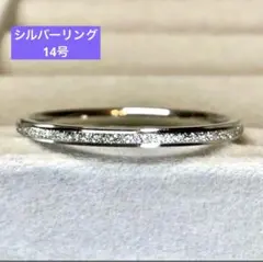 14号 シルバー 2㎜ ペアリング ピンキーリング エタニティーリング 指輪