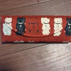 京佑／メガネケース　スリム満福屋ねこのサムネイル