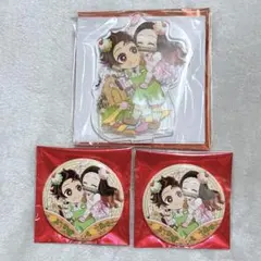 鬼滅の刃 ハロウィン2022 アクリルスタンド 缶バッジ 炭治郎 禰豆子