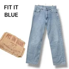 フィットインブルー　アメリカ製　レア　ヴィンテージ　ストレート　レギュラー