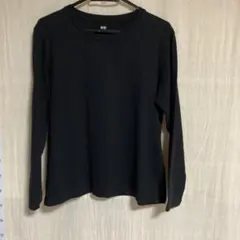 UNIQLO 長袖　Tシャツ　ブラック　XL