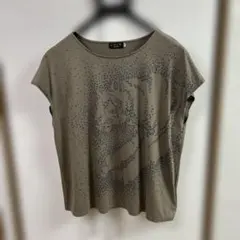 美品　EVEX by KRIZIA ラグラン袖カットソー カーキ 40のサムネイル
