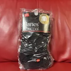 Hanes Thermal クルーネック長袖Mサイズ ブラック
